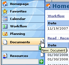 New Document button
